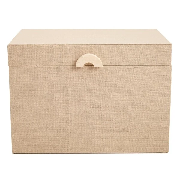 Caixa Decorativa em MDF com Revestimento em Linho