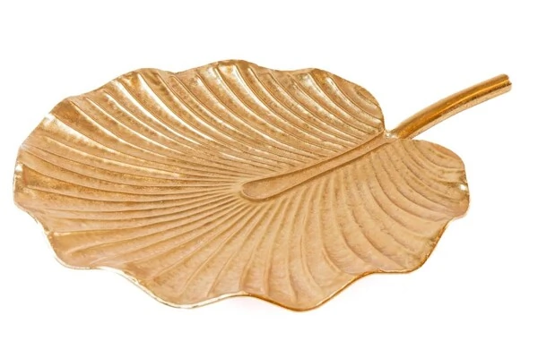 Centro de Mesa Folha em Metal 2 peças