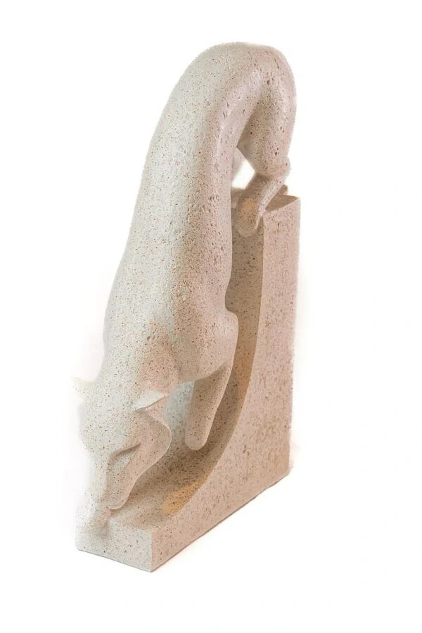 Escultura Pantera em Pó de Pedra