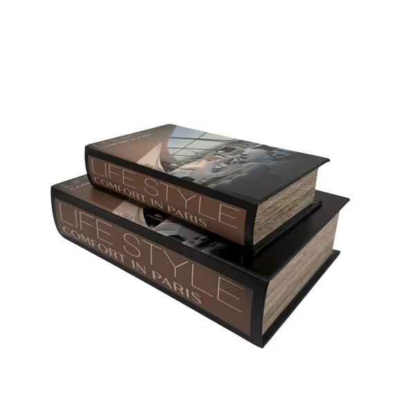 Caixa-Livro Decorativa em Madeira – Life Style