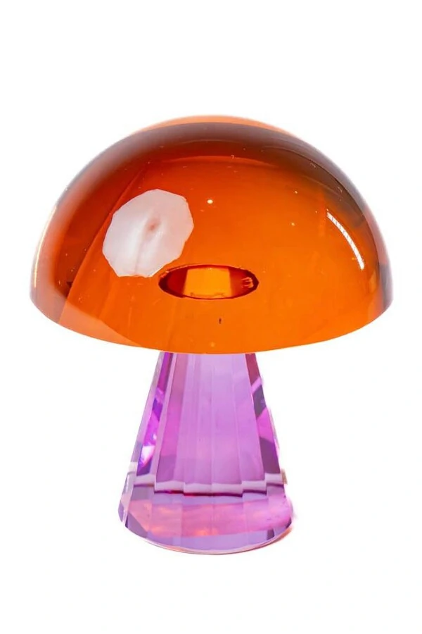 Escultura Cogumelo em Cristal