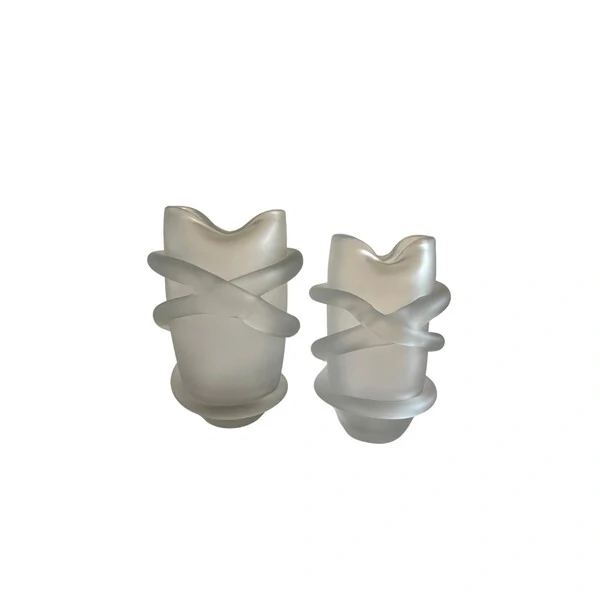 Vaso Decorativo em Vidro Fosco Estilo Murano