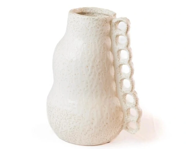 Vaso Decorativo Branco em Cerâmica