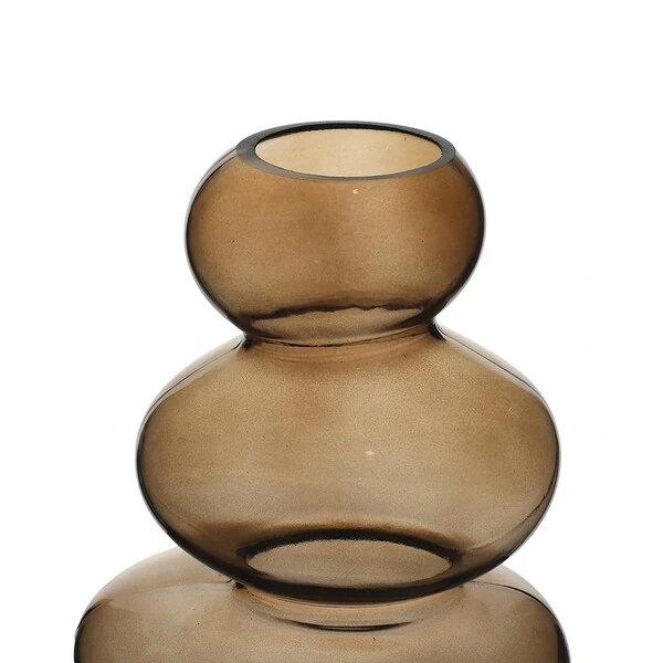 Vaso Decorativo em Vidro Fumê