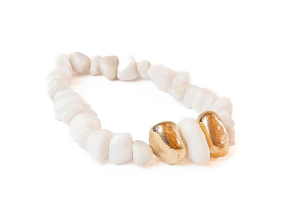 Colar de Mesa Decorativo em Quartzo Branco