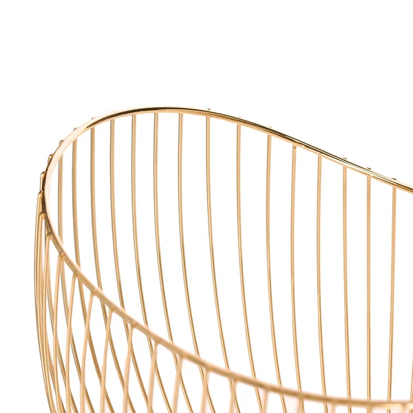 Centro de Mesa em Metal Aramado Dourado