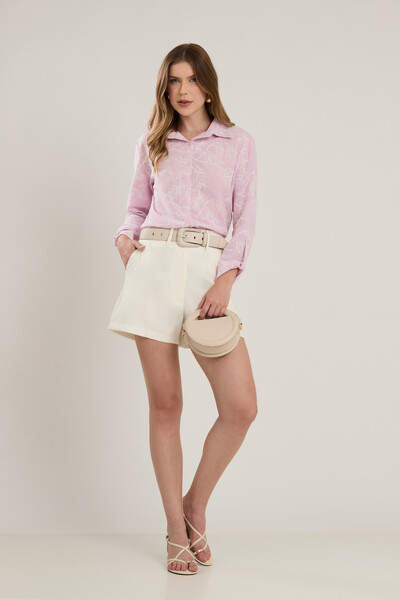 Foto Shorts Cenarium Off White