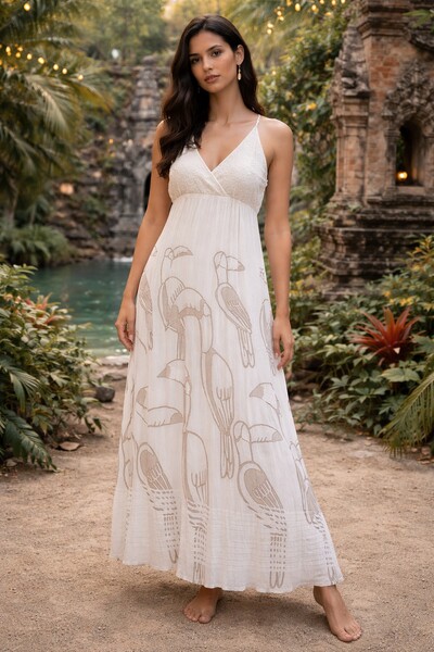 FotoVestido Longo Tucano Off White