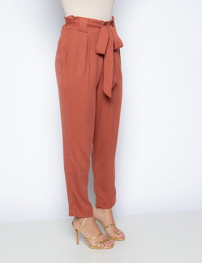 Calça Cenarium Lisa Modelo Italiana Terracota