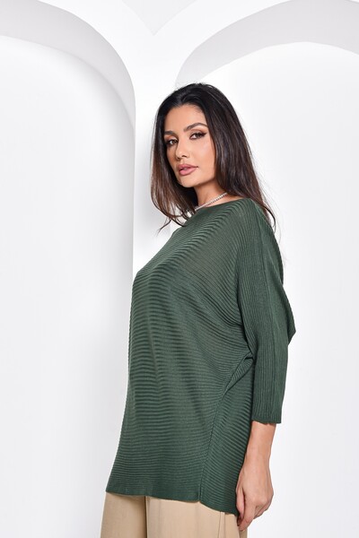 FotoBlusa tricot Cenarium Morcego Militar