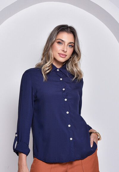 Foto Camisa Cenarium Azul Marinho