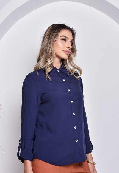 FotoCamisa Cenarium Azul Marinho