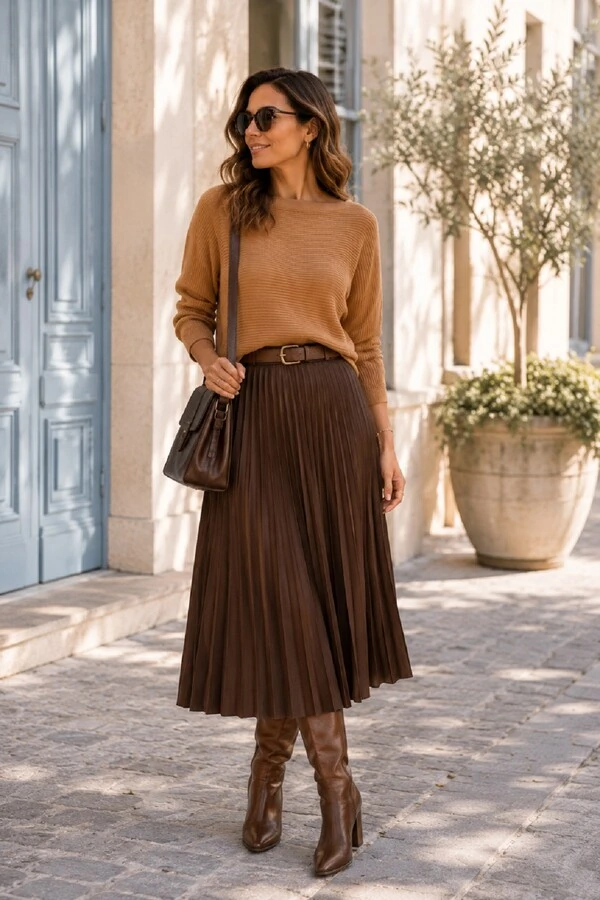 Blusa tricot Cenarium Morcego Caramelo