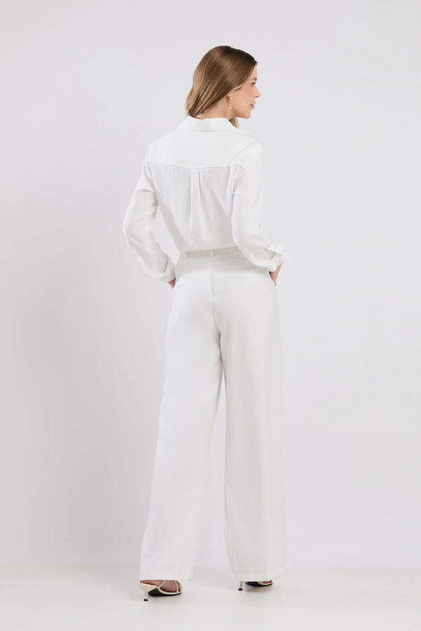 Camisa Cenarium Tencel Off White