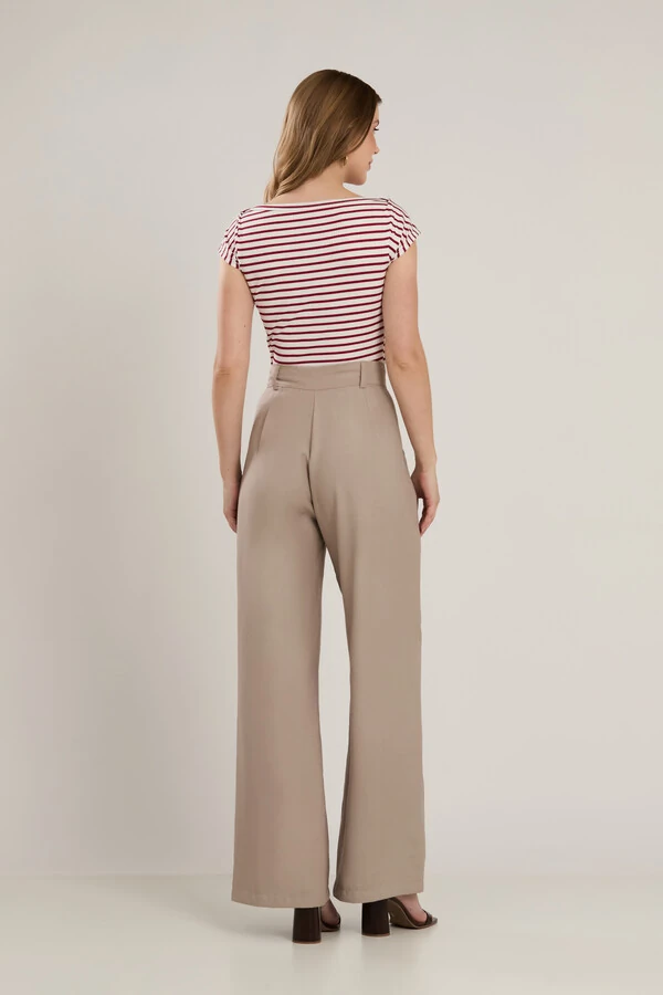 Calça Pantalona Cenarium Areia