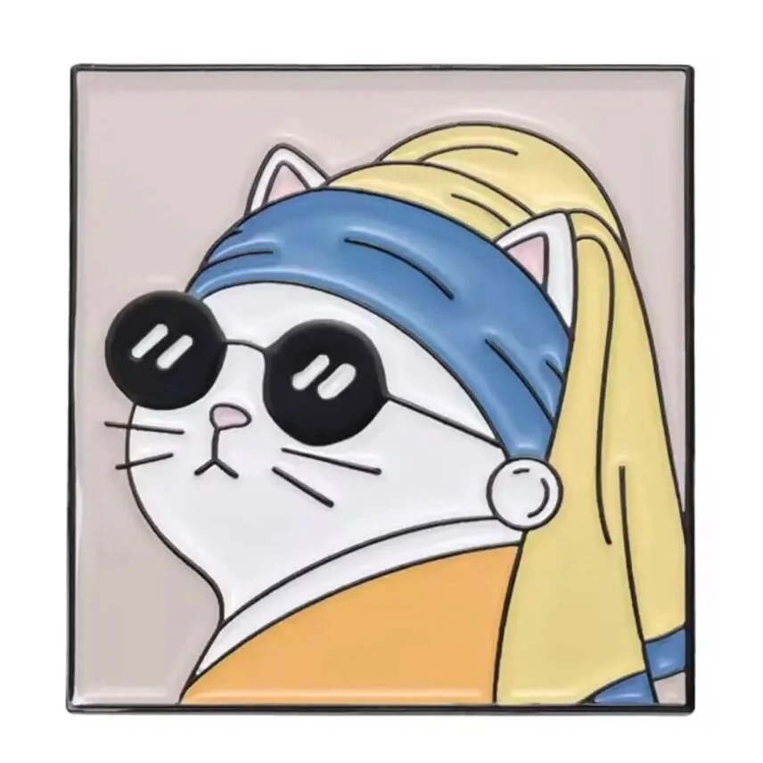 Obra: Gata de óculos e o brinco de pérola