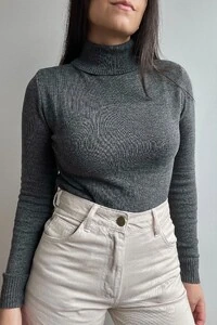 Blusa Gola Alta Básica Cacharrel Tricot