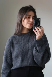 Blusão Tricot Mousse Manga Oversized