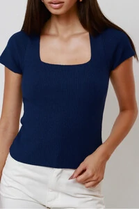 Blusa Karol Decote Redondo Tricot