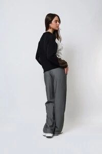Blusão Xadrez Argyle Tricot Oversized