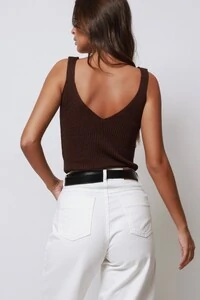 Calça Jeans Pantalona Marmorizada