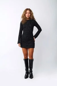 Vestido Amanda Risca de Giz Linho