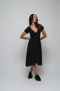 Vestido Envelope Midi Viscose