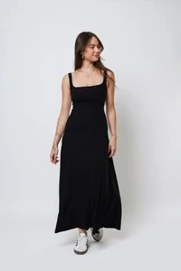 Vestido Anna Longo Decote Quadrado