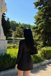Vestido Amanda Risca de Giz Linho