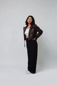 Jaqueta Marrom Stoned Vintage
