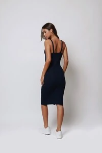 Vestido Alcinha Midi Tricot