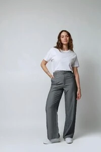 Calça Alfaiataria Chumbo Mescla
