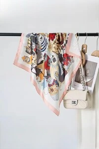 Lenço Multi Gatinhos Cetim