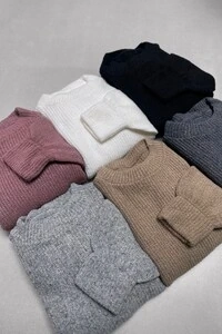 Blusão Tricot Mousse Manga Oversized