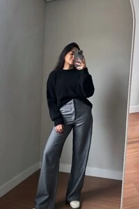 Blusão Tricot Mousse Manga Oversized