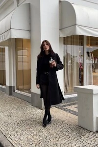 Casaco Sobretudo Lã Batida Trench Coat