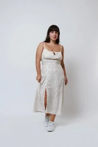 Vestido Vênus Midi Fenda