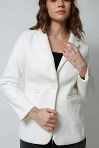Blazer Lã Batida Oversized Alfaiataria