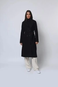 Casaco Sobretudo Lã Batida Trench Coat