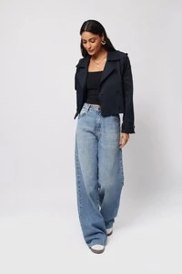 Jaqueta Trench Coat Curta Alfaiataria