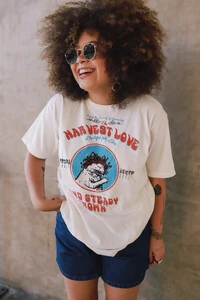 Camiseta Vintage Cat Chaneco