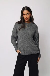 Blusão Mescla Londres Tricot Oversized