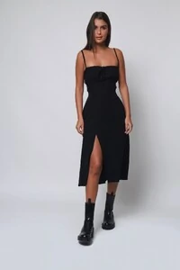 Vestido Vênus Midi Fenda
