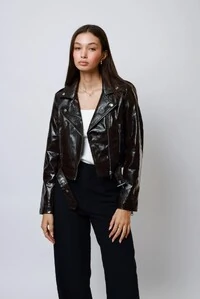 Jaqueta Vinil Biker Poliuretano