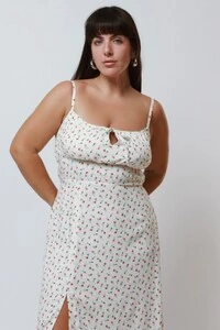 Vestido Vênus Midi Fenda
