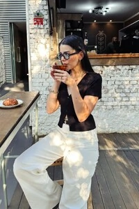 Blusa Cropped Botões Tricot