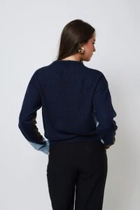 Blusão Xadrez Argyle Tricot Oversized