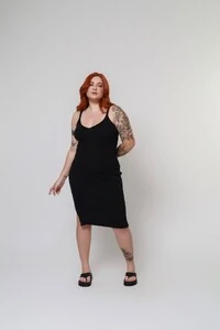 Vestido Alcinha Midi Tricot