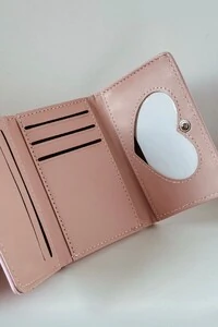 Carteira Gatos Rosa com Chaveiro
