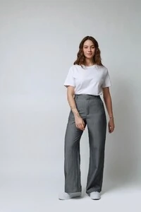 Calça Alfaiataria Chumbo Mescla